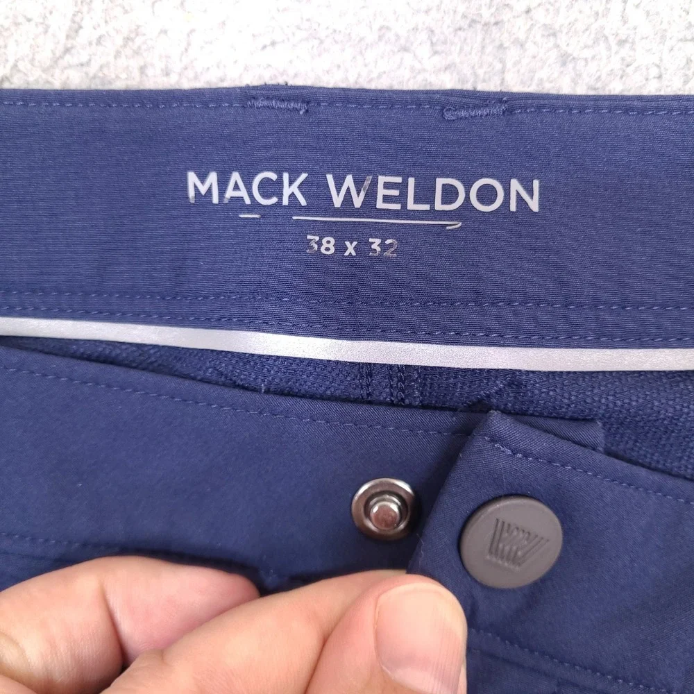 Mack Weldon Radius 5 Pocket Pant Mens ACTUAL 38x30 Tech Chino Golf Preppy Office